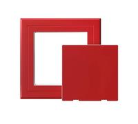 Panneau d'accès Auto-adhésif en Plastique ABS pour cloisons sèches, Murs, installations électriques et de plomberie. Installation Facile. Dimensions : 12,5 x 12,5 cm.