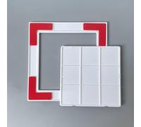 Panneau d'accès autocollant résistant aux intempéries avec boucle à clipser, résistant aux UV, cache, câbles électriques pour la maison, le mur, le plafond, l'extérieur (200 x 300 mm)