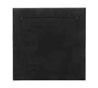 Panneau D'accès aux Toilettes 12x12 CM Noir en Plastique | Accès Rapide, Résistance aux Chocs, Camouflage Discret, pour Plafond en Plaques de Plâtre et Câbles Électriques