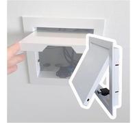 Panneau d'accès Blanc pour cloison sèche avec Interrupteur à Bouton-Poussoir, Trappe d'inspection de Gaine Technique Murale/Plafond, boîte de Visite de plomberie pour rénovation de Salle de