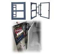 Panneau d'accès camouflé en acier carbone pour carrelage/pierre - Porte intégrée cachée pour baignoire, collecteur plancher chauffant, tuyaux(200x300mm/7.9x11.8in)