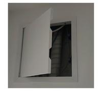 Panneau d'accès carré de 25,4 x 25,4 cm pour plafond à cloison sèche - Trappe d'inspection dissimulée pour un accès facile aux services publics, plaque blanche durable pour l'inspection des vannes et
