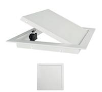Panneau D'accès, Couvercle D'inspection, Porte D'inspection D'entretien | 25x25cm, 25x30cm, 25x35cm, Cadre en aluminium, Surface lisse, Facile à installer, Pour tuyaux/câbles(White,20x20cm)