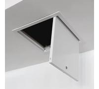 Panneau d'accès de plafond verrouillable, porte d'inspection en aluminium durable pour grenier, électricité, plomberie et accès au câblage