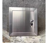 Panneau d'accès de plomberie en acier inoxydable avec clés, porte murale décorative pour siphon de salle de bain et service de cloison sèche