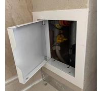 Panneau d'accès de plomberie en métal 14x14 28x28 pouces Porte d'inspection pour cloisons sèches plafond, trappe murale blanche pour câble de câblage, couvercle de boîte à fusibles(14x14in/36x36cm)