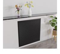 Panneau d'accès de ventilation noir/gris/grille à persiennes, 10/12/20/24/30/36 pouces, bouches d'aération/radiateurs muraux dissimulés, panneaux persiennes ventilation(Noir,16x 22 in)