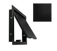 Panneau d'accès décoratif en alliage d'aluminium, panneau d'accès magnétique pour cloison sèche, design push-to-open dissimulé, idéal pour trappe de sol, vannes, boîte à fusibles