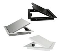 Panneau D'Accès D'Inspection Encastré, Porte D'Accès À Pousser Pour Ouvrir | Avec Fermeture Magnétique, Cadre En Aluminium, Anticorrosion, Durable, Pour Murs/Plafonds Montage(Black,25x40cm)