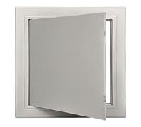 Panneau d'accès en ABS résistant à l'humidité - 250 x 250 mm - Couvercle décoratif facile à ouvrir pour trappe d'inspection au plafond et au mur - Accessoire de plomberie gris durable pour un accès