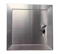 Panneau d'accès en acier inoxydable, Panneau d'accès de serrure de poussée d'acier inoxydable for la plomberie et les tailles multiples de communication(100x100mm/4x4in)