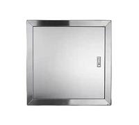 Panneau d'accès en acier inoxydable pour plomberie et électricité | Plaque de porte à loquet tactile (tailles sur mesure) - Salle de bain, cuisine, buanderie(Fire lock,300x300mm/11.8x11.8in)