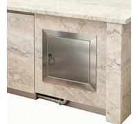 Panneau d'accès en acier inoxydable pour station de cuisson, porte d'accès pour cloison sèche pour la plomberie d'évier et les conduites de gaz, porte de service pour barbecue 18 x 22 po, du