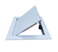 Panneau d'accès en alliage d'aluminium à ouverture par poussée, adapté | Panneau d'accès magnétique, panneau galvanisé résistant à la rouille, trous de montage for vis(500x500mm)