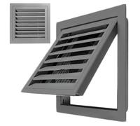 Panneau d'accès en alliage d'aluminium avec Grille filtrante, 1 pièce, for évents de gaz, Installation facile et dispositif de commutation caché(Gray,21.7x11.8in)