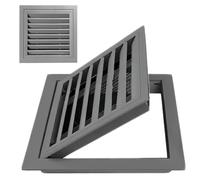 Panneau d'accès en alliage d'aluminium durable for la maintenance et l'inspection - Taille personnalisable avec dispositif de commutation caché(Gray,15.7x21.7in)