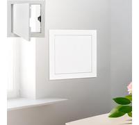 Panneau d'accès en aluminium pour plafond/mur, 25,4 x 25,4 cm, porte ouverte à clic pour une plomberie facile et un accès au câblage électrique et léger, idéal pour les rénovations de la maison