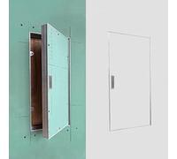 Panneau d'accès en aluminium - Trappe d'inspection murale avec poignée et siphon de plafond pour câbles, tuyaux et plomberie - 50 x 70 cm et facile à installer, idéal pour l'entretien
