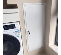 Panneau d'accès en métal avec serrure à clé - Trappe mur/plafond - Porte d'inspection carrée encastrée pour intérieur et extérieur - Plaque de recouvrement de trou facile à installer(26x44in/66x112cm)