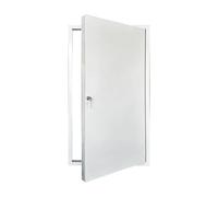 Panneau d'accès en métal，Panneau d'inspection coupe-feu blanc avec rabat d'ouverture avec loquet à clé，Porte d'accès au grenier 24×24 pouces pour mur et plafond，électricité(34x40in/86x102cm)