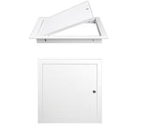Panneau d'accès en métal, porte d'accès verrouillable pour câbles de plomberie dissimulés pour mur, plafond, cloison sèche - Plaque de couverture durable avec serrure pour un accès facile