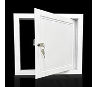 Panneau d'accès en métal, porte d'inspection encastrée avec serrure et clés, trappe d'accès durable pour un accès facile aux murs et plafonds, design à rabat sécurisé