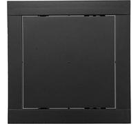 Panneau d'accès en plastique anthracite de 15,2 x 15,2 cm - Plomberie, électricité, alarme - Panneau d'accès mural pour cloison sèche - Verrou de porte - Loquet de porte - Taille/couleur (15,2 x 15,2