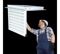 Panneau d'accès encastré avec grille d'aération pour ventilation et entretien anti-poussière au plafond et au mur