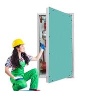 Panneau d'accès encastré en aluminium pour cloison sèche, 35,6 x 40,6 cm, porte d'inspection à peindre pour réparation de maison et de garage, plaque de couverture de plomberie, trappe murale