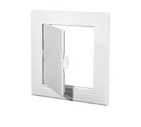 Panneau d'accès for cloisons sèches, 1 pièce, auto-adhésif, mur d'inspection, plafond, couvercle de trappe blanc, plastique universel(200x200mm)