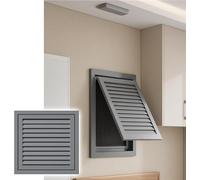 Panneau d'accès for grille d'aération à pignon avec filtre, grille d'aération murale durable for hôtels et appartements, aluminium gris(410x410mm)