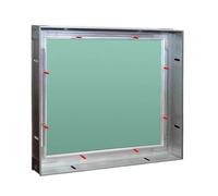 Panneau d'accès for plaques de plâtre, panneau for cloisons sèches en aluminium, porte service, trappe d'inspection plafond carrée(21.7x21.7in(55x55cm))