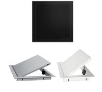 Panneau d'accès magnétique à ouverture par poussée, rabat de service d'inspection de plomberie électrique commerciale et domestique, panneau d'accès mural(White,50x50cm)