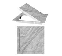 Panneau d'accès magnétique en métal, 30,5 x 35,6 cm, trappe d'inspection texturée en pierre pour mur et plafond, couverture parfaite pour l'accès aux conduits CVC et à la valve d'eau