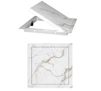 Panneau d'accès magnétique en métal de 40,6 x 50,8 cm, trappe d'inspection avec texture de pierre, couvercle mural et de plafond pour valve d'eau/conduit CVC, porte d'accès durable, facile à installer