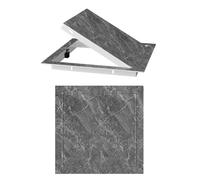 Panneau d'accès magnétique en métal texturé en pierre pour murs et plafonds, 35,6 x 40,6 cm, pour valve d'eau et conduit CVC, durable et facile à installer