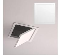 Panneau d'accès magnétique étanche pour mur/plafond Montage encastré Trappe de porte avec verrou sh Idéal pour salles de bains 30 x 40 cm Blanc
