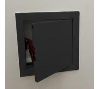 Panneau d'accès magnétique pour cloison sèche, 50 x 55 cm - Porte d'inspection facile d'accès, plaque murale noire, trappe d'accès durable pour un entretien rapide
