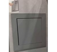 Panneau d'accès métallique à ressort for plafond,mur et cloison sèche,porte d'inspection encastrée avec cadre en aluminium,couvercle étanche gris(13.8x13.8in (35x35cm))