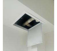 Panneau d'accès métallique, Panneau d'accès à ouverture par pression for plafond, mur et plomberie, dissimule les câbles, multicolore, plusieurs tailles(14x14inch/350x350mm)