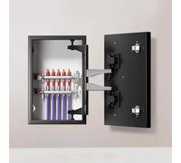 Panneau d'accès métallique robuste, porte dissimulée dans une cloison sèche pour grenier et sous-sol, couvercle de sortie de toit sécurisé avec joint en caoutchouc (60 x 50 cm) - Modèle carr