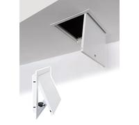 Panneau d'accès métallique verrouillable, Panneau d'accès encastré for l'électricité et la plomberie, blanc, plusieurs tailles(600mmx500mm/23.6inx19.7in)