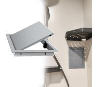 Panneau d'accès mural de douche étanche, ouverture par simple pression en métal pour l'accès au câblage de plomberie, au chauffage et à l'alarme, cache-trou de service au plafond (gris, 33 x 28