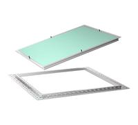 Panneau d'accès mural et trappe - Trappe d'accès, cadre en aluminium for panneaux de plafond, idéal for les gaines de service dans les applications résidentielles et hôtelières(65x40cm (25.6x15.8in))