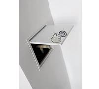 Panneau d'accès Panneau d'accès en aluminium pour cloison sèche 24 x 24, 18 x 18, 14 x 14, 12 x 12, 10 x 10 pouces, trappe de service robuste à bouton-poussoir(White,13.8x19.7in/35x50cm)