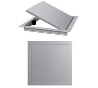 Panneau d'accès Panneau d'accès en aluminium pour cloison sèche 24 x 24, 18 x 18, 14 x 14, 12 x 12, 10 x 10 pouces, trappe de service robuste à bouton-poussoir(Gray,13.8x19.7in/35x50cm)
