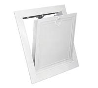 Panneau d'accès, panneau de service de porte d'inspection à anneau de traction pour accès électrique ou de plomberie, couvercle de boîte à fusibles en métal blanc, plafond mural(24x24in/61x61cm)