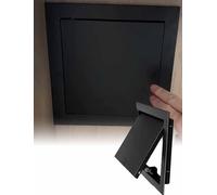 Panneau d'accès personnalisable pour cloison sèche noire - 40 x 40 cm - Couvercle d'ouverture pour un accès facile - Idéal pour les greniers, les sous-sols et les espaces industriels - Utilisation en
