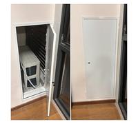 Panneau d'accès personnalisable pour plomberie - Grande porte d'arbre de service pour murs et plafonds - Verrouillable - Noir et blanc - 53 x 102 cm - Idéal pour un usage résidentiel