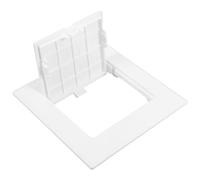 Panneau D'accès Plomberie Plastique Blanc pour Ouverture 100mm | Accès Pratique aux Tuyaux, Style Minimaliste Discret, Adapté Mur Buanderie et Entretien